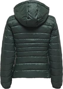 Women's Lightweight <b>Packable</b> Hooded Quilted Winter Puffer <b>Jacket</b> Water Resistant Detachable Sleeves Hat Polyester/Cotton Fabric - Product Image 2