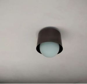 Plafonnier encastré en laiton fait main, luminaire contemporain minimaliste - Product Image 5