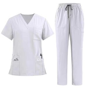 Fashionable Hospital Uniforms Washable Stretchy Cotton Nurse <b>Scrubs</b> for Women Men Made Hospital-Grade Canvas for Nurses Patients - Product Image 3