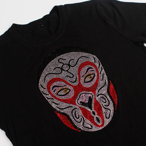 Camiseta Personalizada con Gráfico de Calavera y Pedrería, a la Moda, al por Mayor para Hombre - Product Image 5