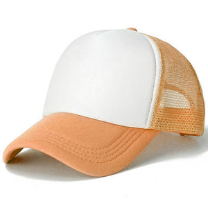 Casquette Trucker Unisexe Blanche et Bleue avec Dos en Maille Réglable, Couleur Unie, Chapeau Décontracté pour Adultes, Idéale Printemps-Été - Product Image 3