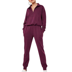 Conjunto deportivo informal ligero de algodón de 2 piezas con mangas largas, transpirable, para mujer, ropa de verano. - Product Image 6