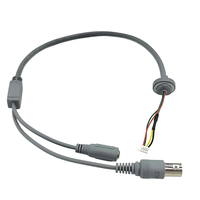 Câble coaxial personnalisé en PVC isolé 50 ohms avec conducteur en cuivre étamé, connecteur BNC, 30V, longueur 300mm, faisceau de câblage – Vente en gros fabricant