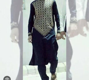 Nuevo Traje Afgano para Hombre, Shalwar Kameez, Ropa Islámica, Conjunto de 2 Piezas, Bordado Estampado, Moda Kabul, Vestido Tribal Afgano Transpirable - Product Image 6