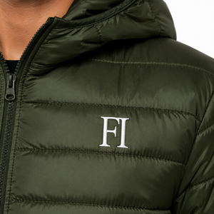 Chaqueta Acolchada Ligera con Capucha para Hombre, Ropa de Invierno Informal, Cortavientos, con Cierre, Proveedor Mayorista OEM en EE. UU. - Product Image 5
