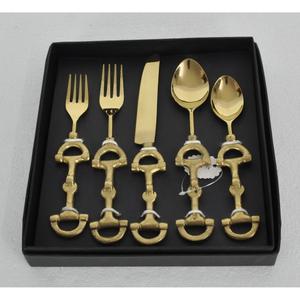 Tableware Accessories Luxury Gifts <b>Box</b> Decorative Cheese Knife Sets Gold Cutlery Set For <b>Bakery</b> Cafe Use Wedding Decor Latest - Product Image 3