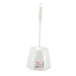 2024 Easy Clean Quick Drying Economic Plastic And Good Design Toilet Brush Set With Holder