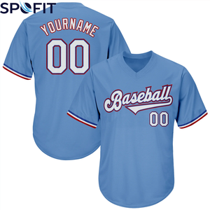 Última Llegada: Camiseta de Béisbol con Cuello en V, Uniforme Deportivo para Béisbol, Camiseta de Manga Corta con Cuello en V y Diseño de Sublimación Personalizado - Product Image 5