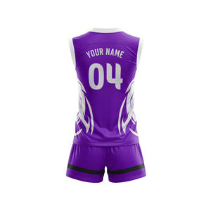 Conjunto de Uniforme de Voleibol Verde Sublimado Personalizado, Cuello en V, Sin Mangas, Absorbe la Humedad, 100% Poliéster, Unisex para Adultos, Tallas Grandes - Product Image 5