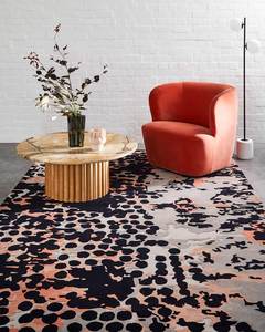 Modern Abstract Hand Tufted Rug | Contemporary Geometric Dotted Carpet | Luxury <b>Wool</b> Area Rug for Living Room Bedroom Hotel - Product Image 1