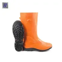 AP Boots Terra Eco 3 <b>Orange</b> Safety Work Rain Boots-Heavy Duty Waterproof PVC Rubber <b>Shoes</b> - Product Image 3