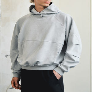 Conjuntos Deportivos Personalizados para Mujer, Tejido Grueso de 500 GSM y 350 GSM, Felpa de Poliéster/Algodón, Sudadera con Capucha Extra Grande Bordada y Pantalones Cortos - Product Image 4