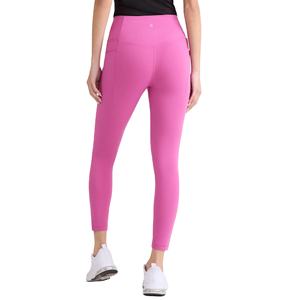 Leggings de yoga grande taille pour femmes de couleur rose orienté vers l'exportation Leggings de couleur unie pour les femmes de BD - Product Image 3
