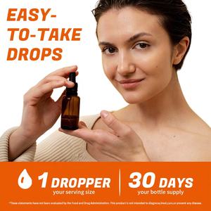 Gotas Orgânicas de Vitamina D3 K2 com Óleo <span class=keywords><strong>MCT</strong></span>, Ômega 3, Vitamina D Líquida para Defesa e Imunidade - Product Image 4