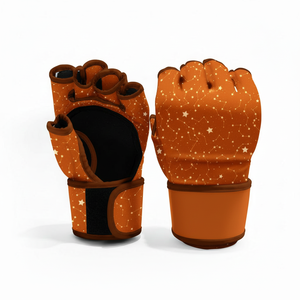 Gants de sparring MMA personnalisés avec motif imprimé, demi-doigts, pour entraînement, grappling, sac de frappe, fitness et combat - Product Image 2