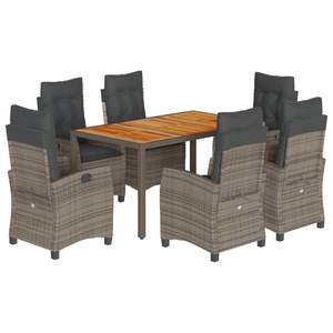 Conjunto de Comedor para Jardín en Gris Oscuro - Product Image 2