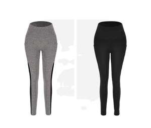 Leggings de Yoga de Cintura Alta para Mujer, Ajustados, de Longitud Completa, Elásticos en Cuatro Direcciones, de Spandex/Poliéster, Sólidos, de Secado Rápido y Transpirables, Pantalones Deportivos - Product Image 6