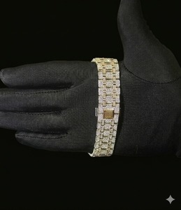 Reloj de Pulsera de Lujo para Hombre, Estilo Hip Hop, Alta Calidad, Diamantes Moissanite Personalizados, Diseño Clásico con Colgante, Totalmente Cubierto de Diamantes - Product Image 2