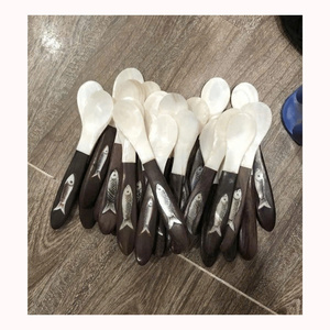 Cuillère décorative en coquillage naturel, ustensile de service fait main pour table de mariage, restaurant, maison et boutiques de cadeaux - Product Image 5