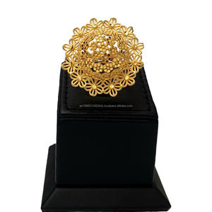 Dubai 4GM 24KT Gold Plated Women's Jewelry Set Gold Filled Earring Ring <b>Bracelet</b> Fashion Wedding Anniversary Direct Factory New - Product Image 5