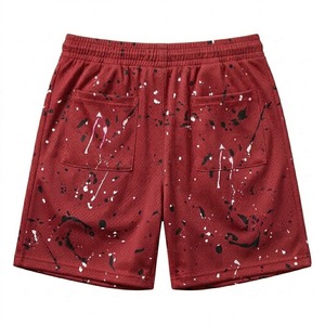 Shorts de sport personnalisés pour hommes, en mesh, style streetwear, surdimensionnés, pour l'été - Product Image 2