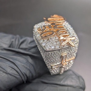 Anillo de Diamante Cultivado en Laboratorio con Corte Corazón para Mujer, Anillo de Compromiso de Oro Amarillo de 14K con Corazón Entrecruzado, Joyería de Lujo, Regalo de Moda - Product Image 2
