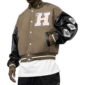 Venta caliente Premium Wool Varsity Jacket para hombres Nuevo estilo Letterman Collar con etiqueta personalizada Mejor producto de invierno - Product Image 1