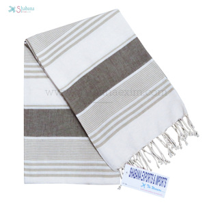 Handloom turco Hammam Toalla de secado rápido de algodón ligero Peshtemal con borlas para Spa Resort baño playa viaje - Product Image 2