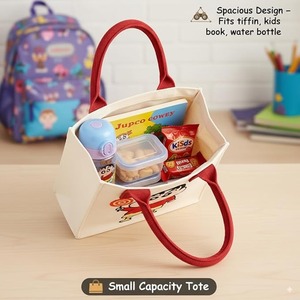 Most Selling Kids Tote <b>Bag</b> <b>Foldable</b> Canvas Shopping <b>Bag</b> For Children Eco Friendly Daily Use Available For Sale - Product Image 3