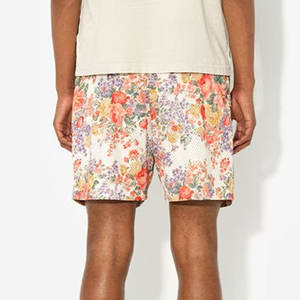 Shorts d'été pour hommes en toile de haute qualité personnalisée de 120 grammes, double couche, respirants, séchage rapide, fermeture à cordon - Product Image 3