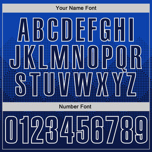 เสื้อพิมพ์ลายสีน้ำเงินกรมท่า-ขาวไล่เฉดแบบ 3 มิติ ทรงสี่เหลี่ยม สำหรับงานพิมพ์เสื้อ แห้งเร็ว มีกระเป๋า บริการ OEM แบบกำหนดเองได้ - Product Image 5