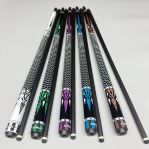 Tacos de Billar Space X de Alta Calidad al por Mayor, Taco de Billar de Fibra de Carbono de 12.5mm sin Envoltura para Snooker y Billar - Product Image 1