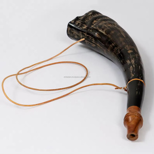 Trompeta de Guerra Estilo Vikingo con Cuerno de Buey y Boquilla de Ágata, Hecha a Mano, Pulida, Impermeable, Sonido Histórico - Product Image 5