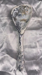 Cuillère en résine faite à la main pour le sucre et les épices - Ustensile de cuisine de haute qualité pour la décoration de la maison avec un effet marbre luxueux en résine faite à la main - Product Image 6