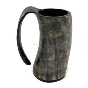 Tazas de Cuerno Estilo Artesanal Vikingas, Tazas de Cuerno Naturales para Beber, Regalos para Fiestas - Product Image 3