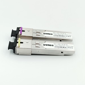 ตัวรับส่งสัญญาณ SM-1.25G-120-SC 1.25G ตัวรับส่งสัญญาณ symco SMF SFP โมดูล1490nm 1550nm SC UPC โหมดเดียวโมดูลใยแก้วนำแสง DDM 120กม. - Product Image 4