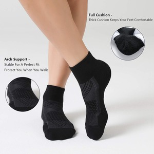 Wholesale Womens <b>Running</b> Ankle <b>Socks</b> Cushioned Breathable Mesh Arch Support Athletic Gym Sports <b>Socks</b> OEM CustomFor Training - Product Image 5