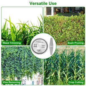 Set di 6 Accessori in Acciaio ad Alto Tenore di Carbonio per Tagliaerba e Lame Compatibili con D0102HGP2XU 6 Pollici - Product Image 4