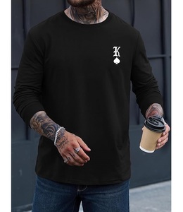 Wholesale Price OEM Service Casual Long Sleeve Neck Shoulder Slope Printed Comfortable Men's Cotton Sweatshirt From Bangladesh - Product Image 4