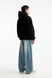 OEM Blank Oversized Cheap Pullover Custom LOGO Breathable 100% Cotton French Terry Drop Shoulder Hoodies - Product Image 3