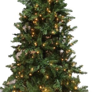 7.5ft YS Flocking Tied <b>Light</b> Christmas <b>Tree</b> Elegant and Luminous Holiday Decor - Product Image 6