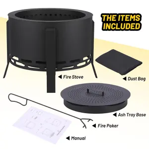 Brasero d'extérieur en métal fait main, foyer de jardin, chauffage pour brasero, brasero en acier de qualité supérieure, foyer extérieur pour patio et jardin - Product Image 5