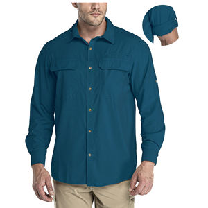 เสื้อเชิ้ตผู้ชายราคาส่ง ดีไซน์ทันสมัย แบบเรียบง่าย สกรีนโลโก้ได้ตามต้องการ แขนยาว ปกคอพับ - Product Image 1