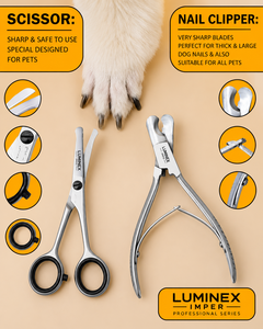 Premium Pet Grooming <b>Scissors</b> Set – Made from High-Quality Stainless Steel, Professional <b>Dog</b> & Cat Hair Cutting Kit with Case - Product Image 2