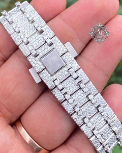 Montre en acier inoxydable personnalisée de qualité VVS la plus unique pour hommes de AFAR JEWELS - Product Image 3