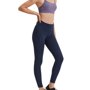 Legging de sport pour femme en gros, haute qualité, tricoté, taille mi-haute, respirant, écologique, séchage rapide, coupe ajustée, longueur intégrale - Product Image 4