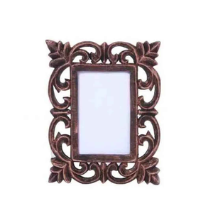 Vintage Scalloped Wooden Photo <b>Frame</b> Natural Wood Grain Wall Hanging <b>Picture</b> <b>Frame</b> for Home Office and <b>Gallery</b> Display - Product Image 3