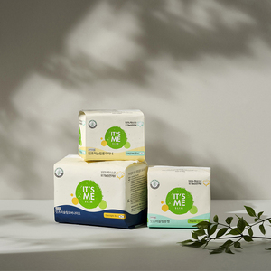 [Its Me] Toallas Sanitarias Delgadas y Regulares de Algodón Orgánico (12 Unidades) con Capa Transpirable para Absorción Diaria - Product Image 1