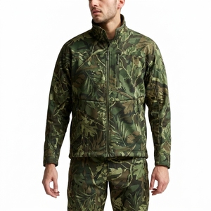 เสื้อแจ็คเก็ตตกปลาสีน้ำเงินล้วนสำหรับผู้ชาย Ainfad ผ้าหนัก 320 กรัม โลโก้ที่คอหลัง กันลมสำหรับกิจกรรมกลางแจ้ง โพลีเอสเตอร์ 100% ป้องกันรังสียูวี UPF 50 - Product Image 5