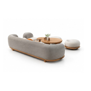 Teak Wood Outdoor <b>Lounge</b> Set Patio <b>Sofa</b> Chair Coffee Table Poolside Garden Resort Hotel Cafe Restaurant Hospitality Furniture - Product Image 2